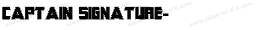 Captain Signature字体转换